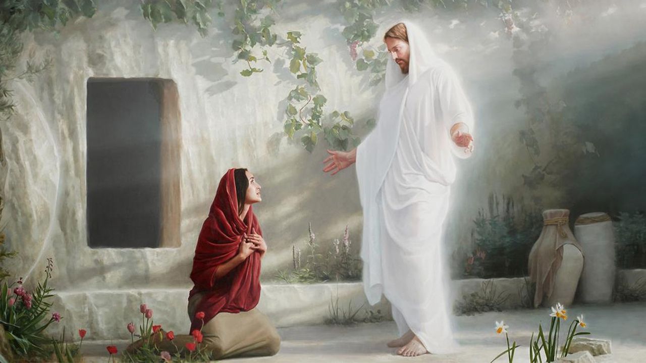 Jesus appears to Mary